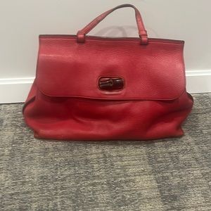 Gucci red bag!